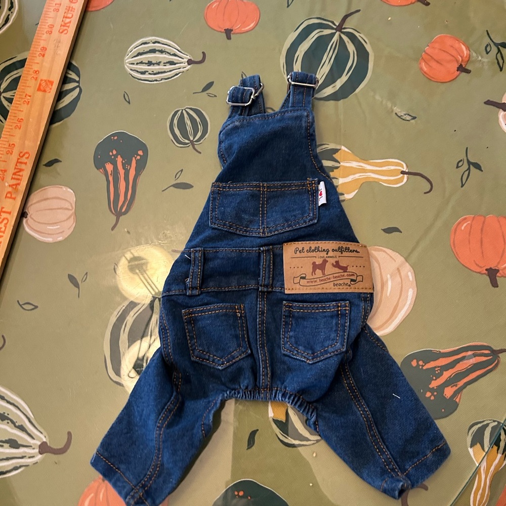 Denim Overalls for Puppy